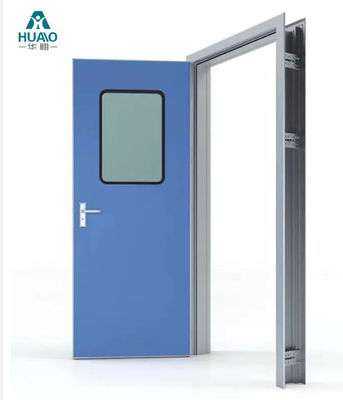 comprar CE padrão de aço ignífugo porta de sala limpa para laboratório de farmácia hospital online manufacture
