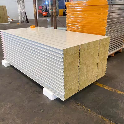 comprar Máquina de isolamento térmico feita em sala limpa painéis de sanduíche de lã de rocha 50mm 75mm 100mm online manufacture