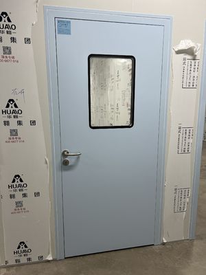 comprar Porta de sala limpa médica de abertura única Sala de hospital Porta de aço Dimensões personalizáveis online manufacture