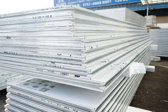 comprar Painel Sandwich de Isolamento Térmico de Lana de Rocha Painel de Sala Limpa A1 ignífugo online manufacture