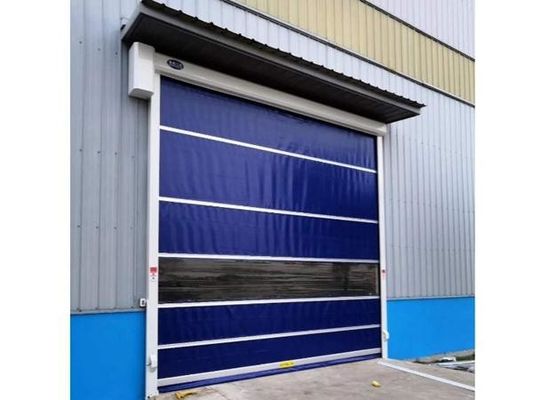 comprar Porta automática de persiana de rolagem rápida de PVC Acesso de alta velocidade Proteção contra poeira e vento online manufacture