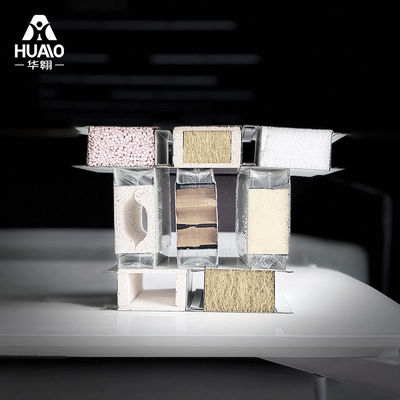comprar Painéis de parede de sanduíche Rockwool 50Mm Metal Glass Wool Mgo Painéis de sanduíche para paredes Painel de sala limpa online manufacture