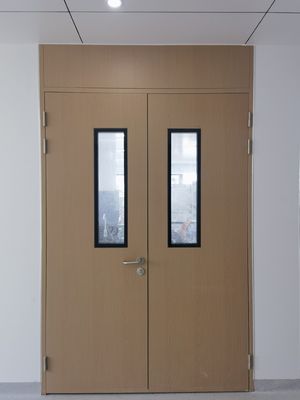 Porta balançante de sala limpa de cor branca/azul com isolamento térmico para prevenção de poeira