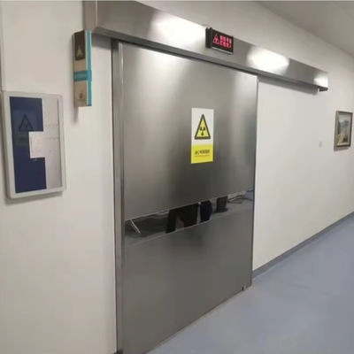 Portão elétrico automático revestido de chumbo Hospital DR & CT Sala de prova de raios-X Portão de chumbo